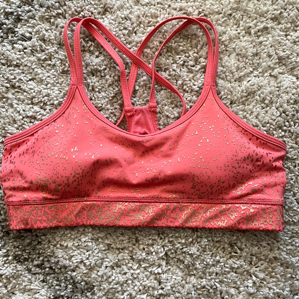 Buff bunny pink sports bra